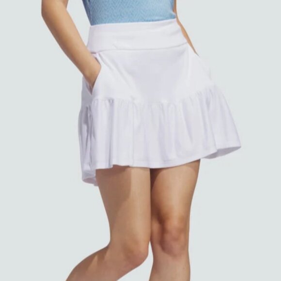 NWT New Adidas Womens Ultimate365 Frill Skort L Skirt Golf Tennis Pickleball - Picture 3 of 6